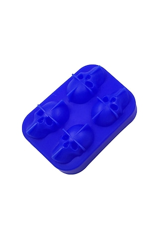 Cbtx Kafatası Kuru Kafa Silikon Yaratıcı Buz Kalıbı Mavi