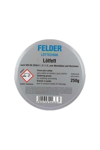Lehim Pastası Lötfett Felder 250 Gr Made İn Germany