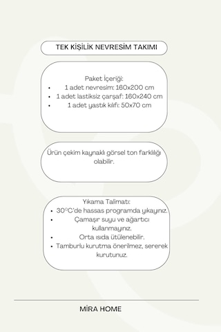 Zigzag Desenli Sarı Pamuklu Tek Kişilik Nevresim Takımı Çok Renkli