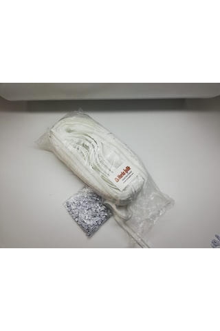 Metrelik Fermuar Beyaz 200 Metre + 200 Başlık