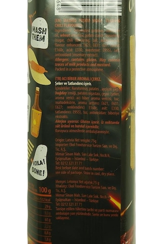Long Chips Acı Biberli Cips 75 Gr