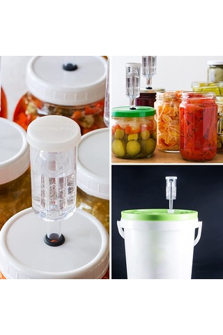 Fermantasyon İçin Srıwen Hava Kilitleri, Silikon Grommetli Fermantasyon Hava Kilidi, Muhafaza, Bira Yapımı,, Lahana Turşusu İçin