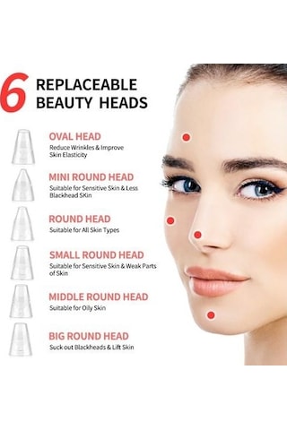 Elektrikli Siyah Nokta Remover Vakum Yüz Akne Gözenek Temizleyici Vakum Siyah Kafa Çıkarıcı Emme Sivilcesi Temizle Cilt Scrubber Cilt Bakımı Elektrikli Yüz Temizleme Cihazları 8r6dur Beyaz
