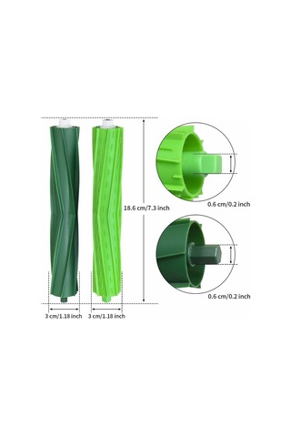 Irobot Roomba Uyumlu Yedek Fırça Başlıkları - 2 Çift B Inox