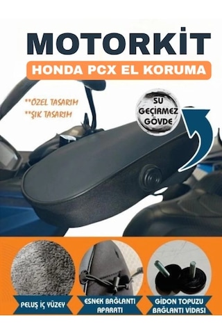 Pcx El Koruma - Pcx El Rüzgarlığı / Pcx - Xmax - Nmax - Forza Vb. / Su Geçirmez Özel Tasarım 1