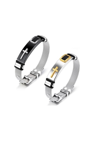 Samdoo Erkekler İçin Titanyum Çelik Bilezik - Gümüş Renkli, İnce Malzeme, Dayanıklı Ve Şık Tasarım Silver