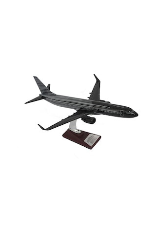 Zekupp Boeing 737-800 1/100 Siyah Çok Çizgili Tasarım Model Uçak