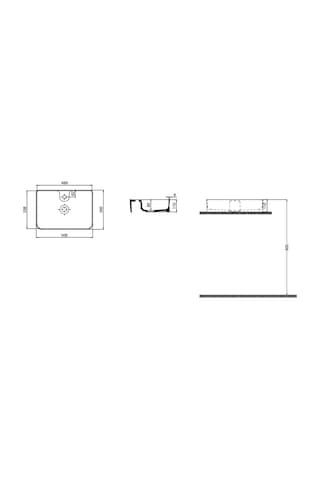 Alvit Smartslım Tez.Üstü Batarya Delikli Lavabo 35 x 50CM Par.Si...