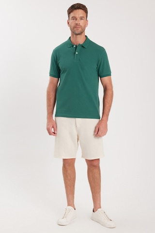 Tudors Erkek Slim Fit Dar Kesim Premium Seri %100 Pamuk Yumuşak Dokulu Merserize Yeşil Polo Yaka Tişört -50909