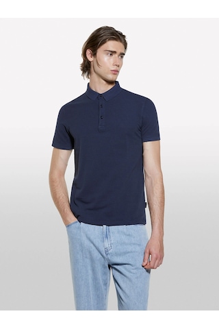 %100 Pamuk Regular Fit Polo T-shirt Erkek Lacivert Polo - 325p3089s300t Lacivert