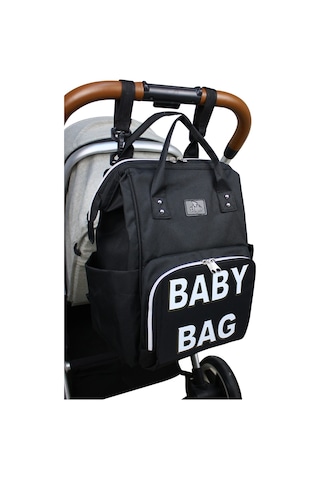 Stylo Star Baby Bag Anne Bebek Bakım Sırt Çantası Silver Black Siyah