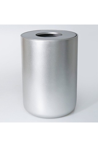 Luxe Büyük Çöp Kovası Gümüş