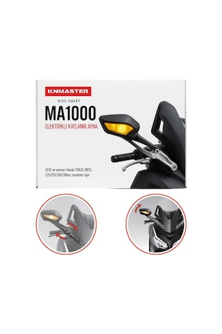 Knmaster MA1000 - Forza Otomatik Katlanır Motosiklet Aynası