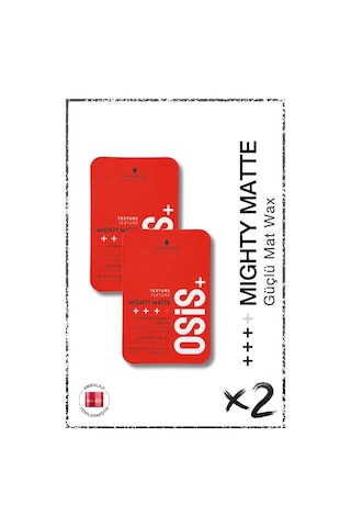 Osis Mighty Matte Güçlü Tutucu Mat Wax 2 x 100 ML
