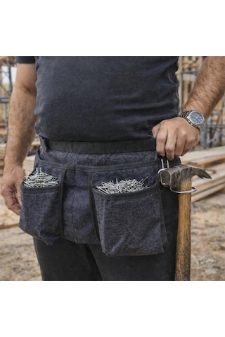 Kalın Ve Yumuşak Kot Dört Cepli Kot Keserlik Çivi Önlüğü