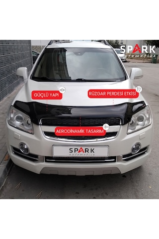 Chevrolet Captiva 2006-2012 Yıl Aralığı Uyumlu Kaput Rüzgarlığı 4mm Siyah