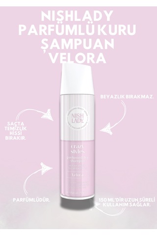 Nıshlady Parfümlü Kuru Şampuan Velora 150 Ml