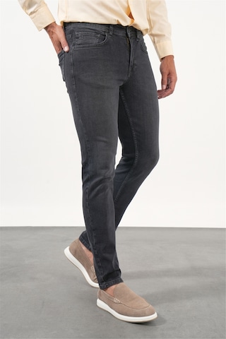 İmza Füme 5 Cep Slim Fit Casual Pamuklu Denim Pantolon 1023260170 Antrasit