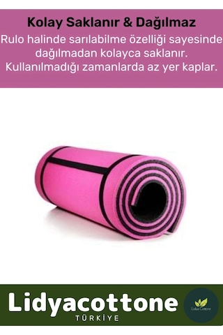 Yoga Meditasyon Minderi 10mm Mat Özel Konfor Modeli Çift Taraflı Kaymaz Silinebilir Çok Renkli