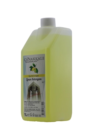 Çanakkale Kolonyaları 80 Derece Limon Kolonyası Bidon Korumalı Kapak - Yeni Model 1 L