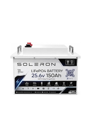 Soleron 25.6v 150ah 5.12kwh Lifepo4 Lityum Akü