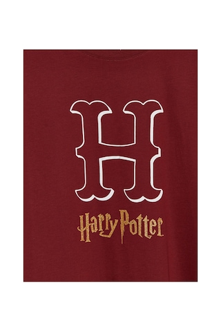 Lcw Young Bordo Harry Potter Baskılı Kadın Pijama Üstü