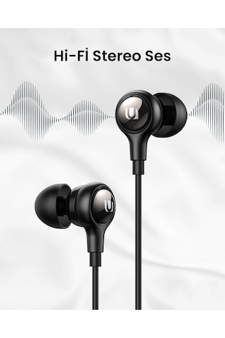 Ugreen Kablolu Kulak İçi Kulaklık Usb-c Uçlu, Siyah, 30638 -