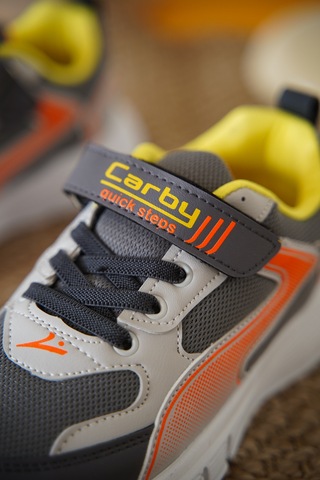 Daxtors D0132 Cırtlı Çocuk Unisex Sneaker Spor Ayakkabı Gri