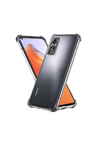 Xiaomi Redmi Note 11 Global Kamera Korumalı Airbag Şeffaf Antishock Köşe Korumalı Antishock Silikon Kılıf