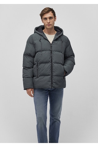 Mavi - Kapüşonlu Yeşil Şişme Mont 0110349-71598 Yeşil