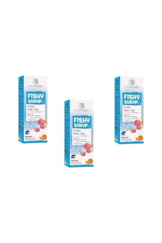 Naturalnest Fishy Şurup Portakal Aromalı 3 Adet