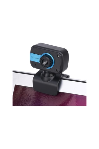 Padalink Usb 2.0 Usb Kamera, Siyah-mavi, Otomatik Kurulum, 1.45m Kablolu, Yüksek Kaliteli Mikrofon, 360 Dönebilen Lens, Video Konferans/ders İçin