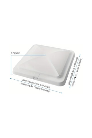 Hightower Beyaz 14" Karavan Çatı Havalandırma Kapağı - Dayanıklı, Rüzgar Ve Su Geçirmez