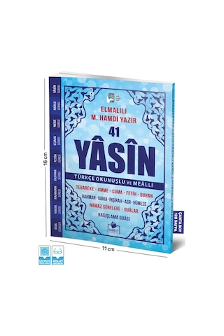 41 Yasin Çanta Boy Türkçe Okunuşlu Ve Mealli - Merve Yayınları