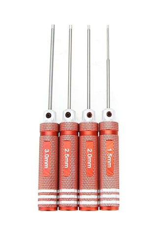 Cc Globall Tini Hex Sürücü Anahtarı 4 Adet Set 1.5mm/2mm/2.5mm/3.0mm Rc Helikopter Için