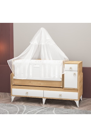 Garaj Home Karmen Uzayan Beşik Aytaşı - Uyku Seti Kombinli Beyaz