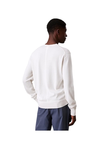 Calvin Klein Supima Cotton Erkek Beyaz Sweatshirt Lv040bm343-yas Beyaz