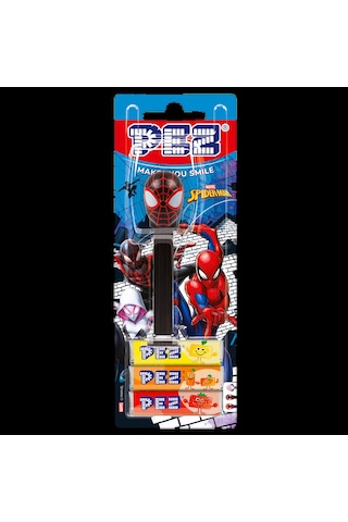 Pez Dispenser Marvel Miles Morales Meyve Aromalı Şekerleme Makinesi Ve Şekerleme Yedekleri