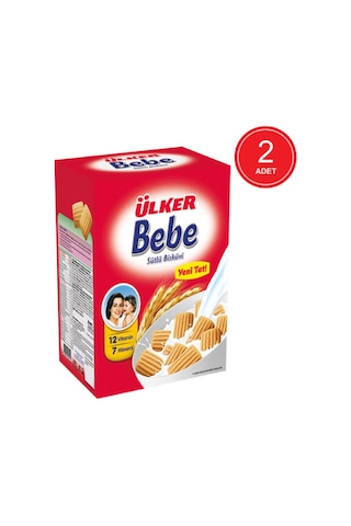 Ülker 12 Vitamin 7 Mineral Sütlü Bebe Bisküvisi 2 x 800 G