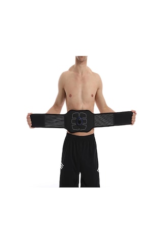 Springsun Ems Pulse Karın Cihazı Ev Karın Kası Etiketi Karın Aleti Ems Karın Kası Kemeri Şarj Edilebilir Masaj Kemeri Siyah L/xl Siyah