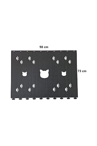 Kedi Oyuncağı Tüneli 1. Kalite 3mm Keçeden Geçmeli Kedi Ve Pati Figürlü 9 Renk A3