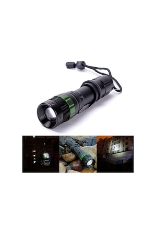 Zoomlu Oto Şarjlı El Feneri Watton Wt-012 Senalstore Siyah
