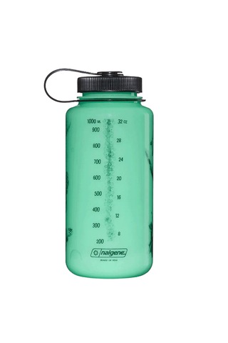 Nalgene Wide Mouth 32 Oz Suluk Matara 1 Litre Glowyld Turtle 682025-0030 Yeşil