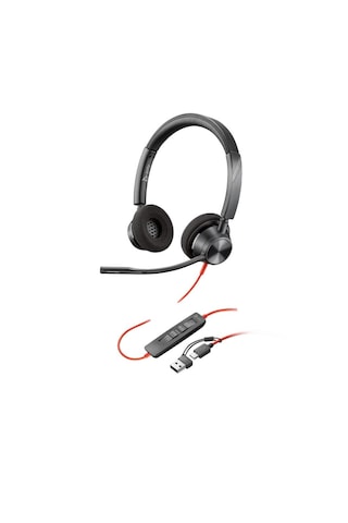 Poly Blackwire 3320 Stereo Usb-c Mikrofonlu Kulaklık + Usb-c/a Adaptörü 8x219aa