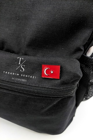 Rozet Çanta Şapka Takı Aksesuar Türk Bayrağı Ay Yıldız Sancak