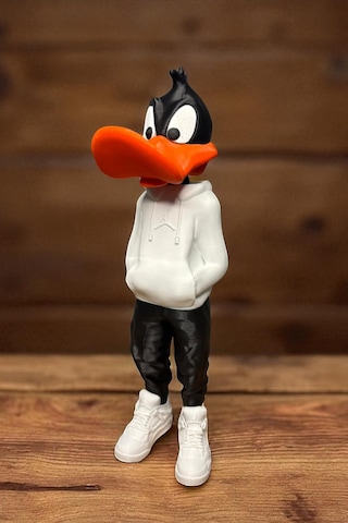 26 C M 3d Baskı Daffy Duck Figürü, Looney Tunes Figür, Çizgi Film Figürü Space Jam - Daffy Duck