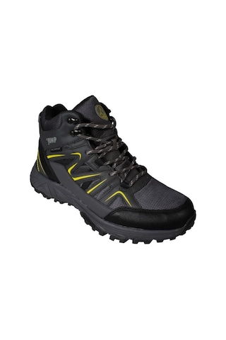 Jump Erkek Siyah Gri Bilekli Waterproff Su Geçirmez Kalın Taban Outdoor Bot Gri