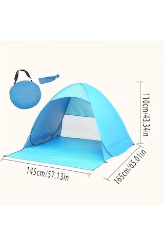 Küçük Plaj Çadırı Açık Mavi