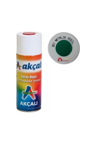Akçalı Sprey Boya 400 Ml 351 Metalik Yeşil Akçalı Sprey Boya 400 Ml 351 Metalik Yeşil