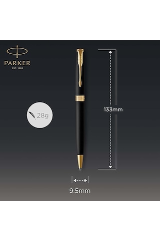 Parker Sonnet Lake Mat Siyah Gt Tükenmez Kalem Siyah